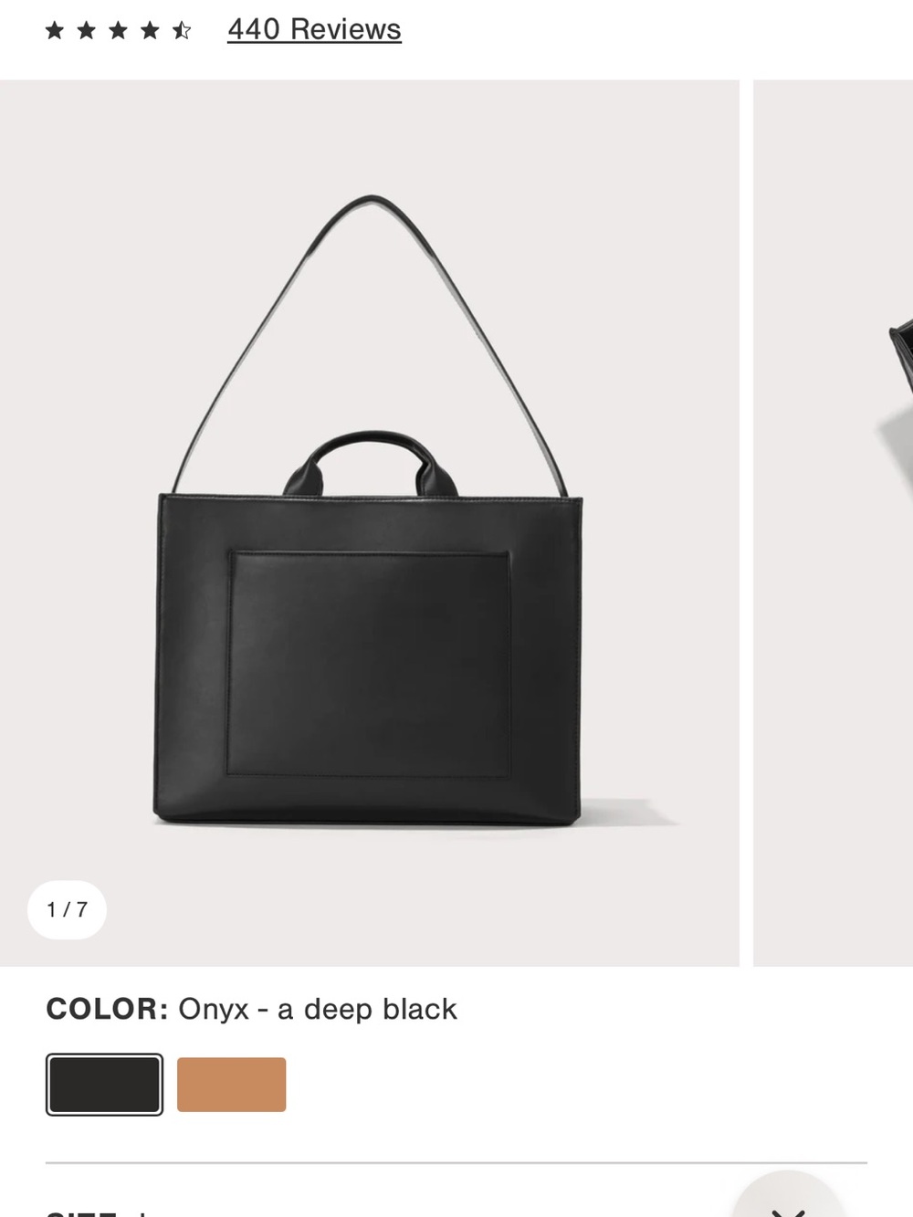 Dagne Dover Onyx Black Structured Tote